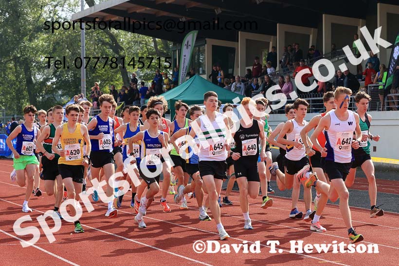MMens Under-17s, 2024 Northern Mens 6 and Womens 4 and Youngsters Relays, Stanley Park, Blackpool.  Photo: David T. Hewitson/Sports for All Pics